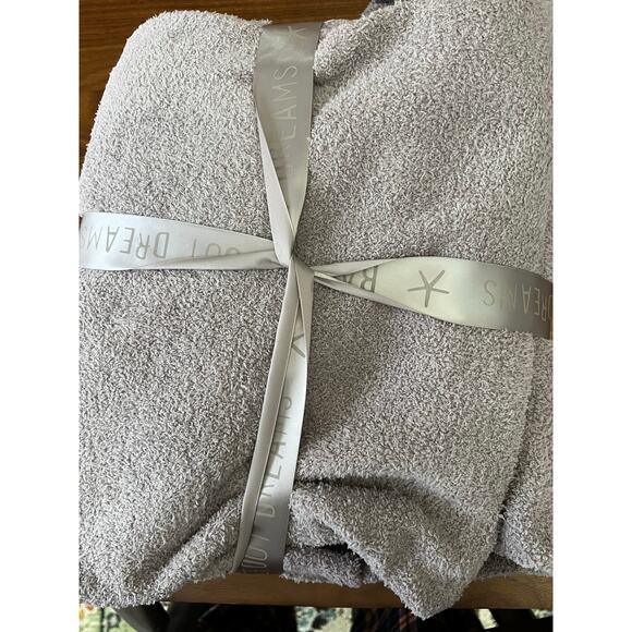 Barefoot Dreams CozyChic Block Throw Blanket 45x60 Gray Taupe NWT - Picture 2 of 4